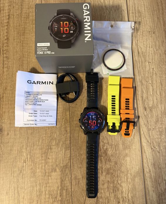 Garmin Fenix 8 Pro 47mm AMOLED LTE Sapphire Carbon Gray - Garantie