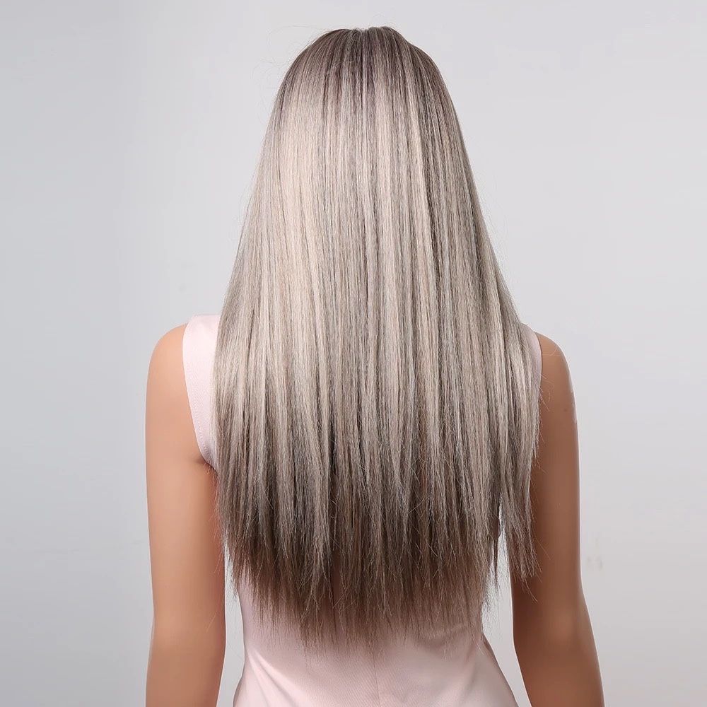 Peruca R236 Blonda Ombre Gri Silver Platinata blond platinat