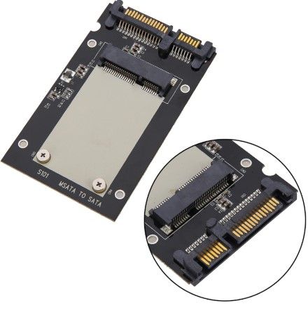 Адаптер mSATA SSD към 2.5" SATA + Гаранция