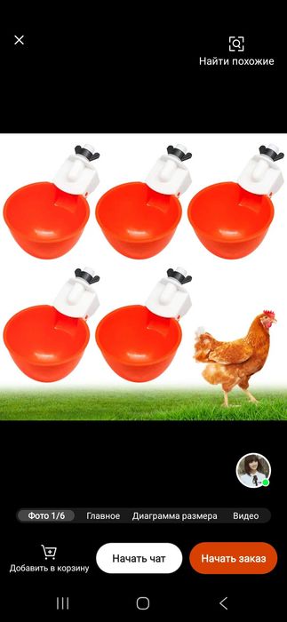 Парранда ва жужалар учун автоматик сув тушгич