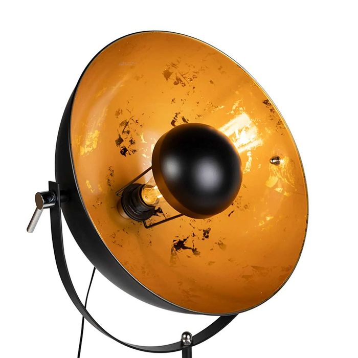 Lampă de podea industrială cu trepied negru - Magna 40 Eglip