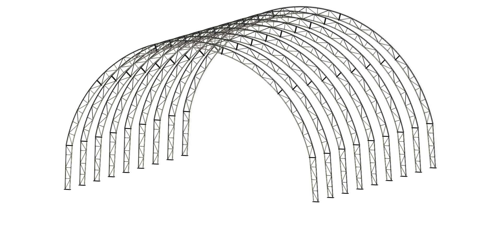 Structura metalica cort industrial, agricol, evenimente, sport, etc.