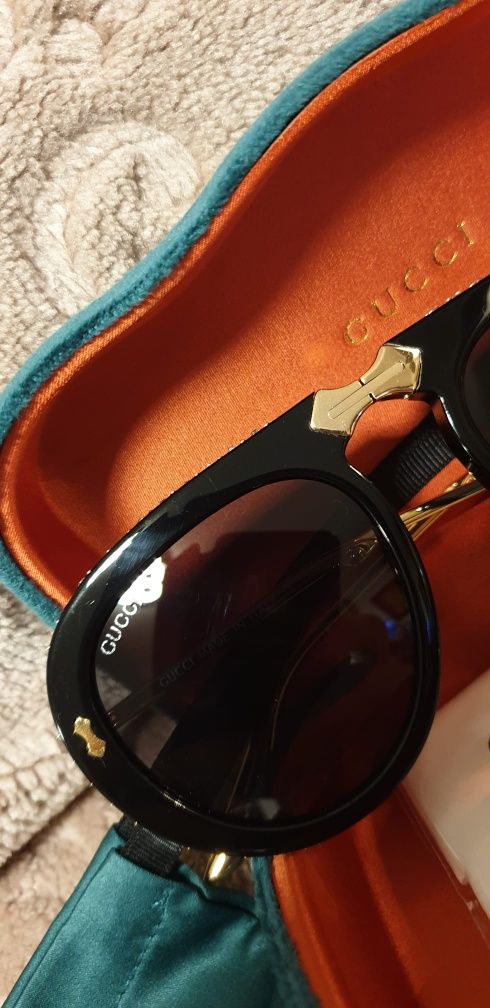 Gucci ochelari de soare pliabili originali unisex, cristale