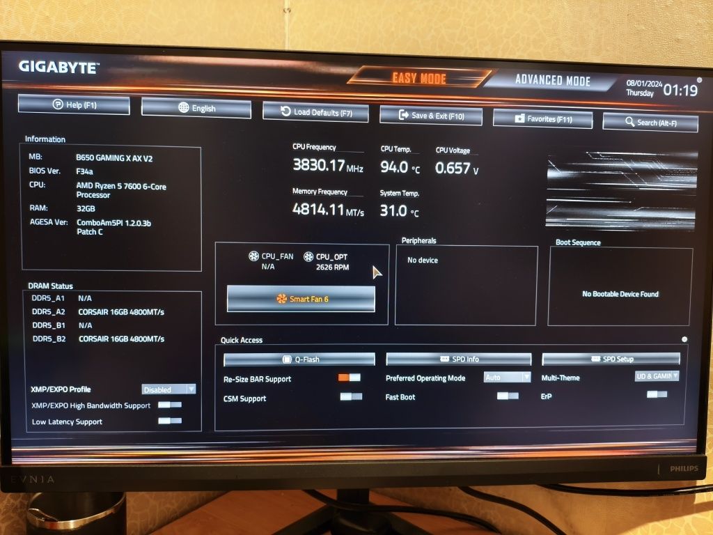 Gigabyte B650 Gaming X AX Wi-Fi