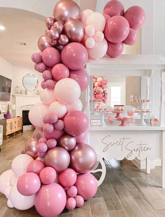 Baloane pentru arcada roz