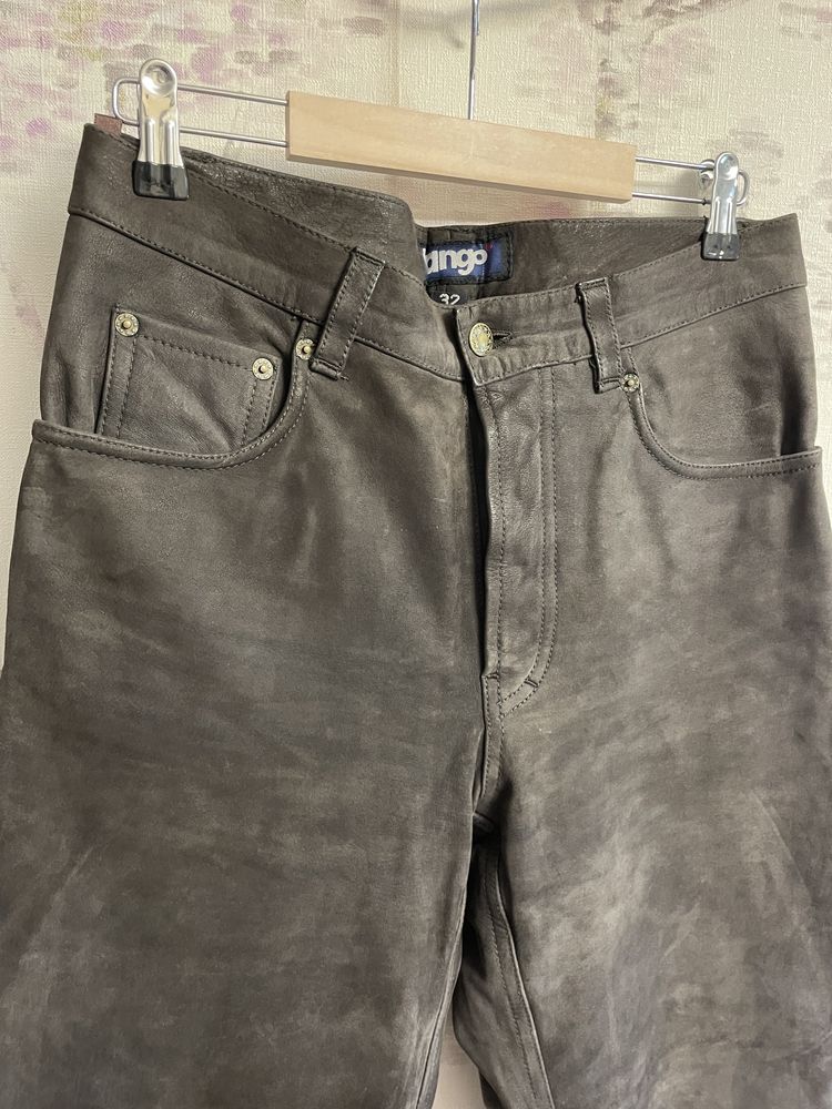 Pantaloni barbati piele naturală 32