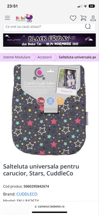 Cuddleco saltea universala carucior