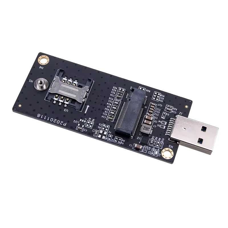 Adaptor modul 3G 4G LTE WWAN la USB M2 Key B NGFF modul SIM la usb