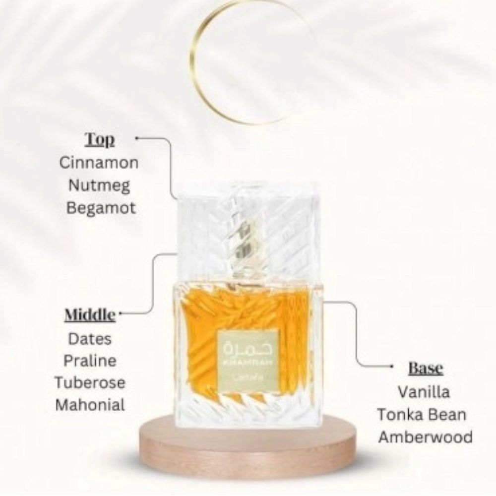 Apa de parfum Lattafa Khamrah, unisex, 100 ml