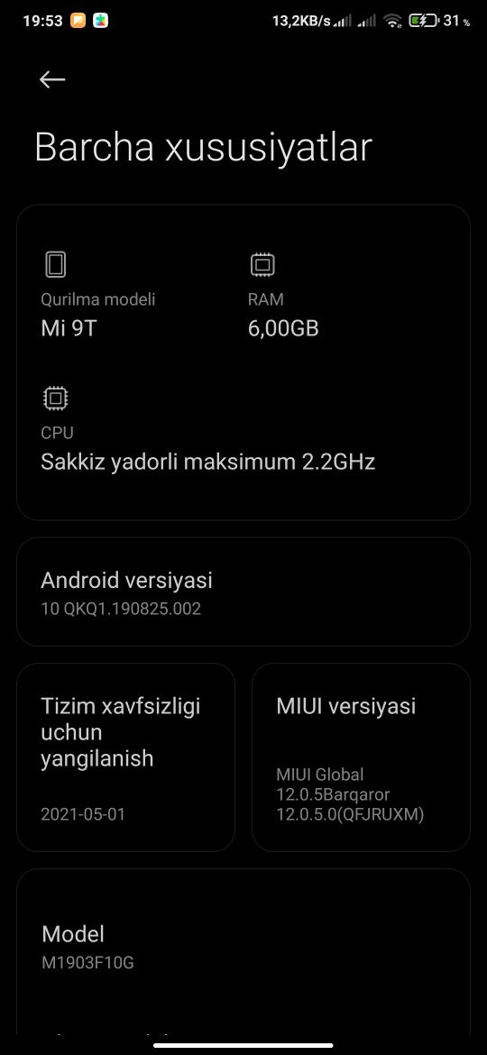 Xiaomi 9T sotiladi