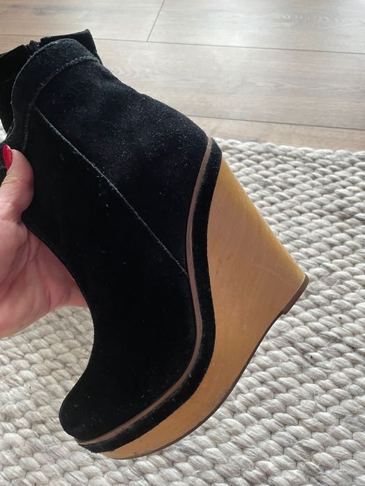 Дамски ботуши от естествен велур