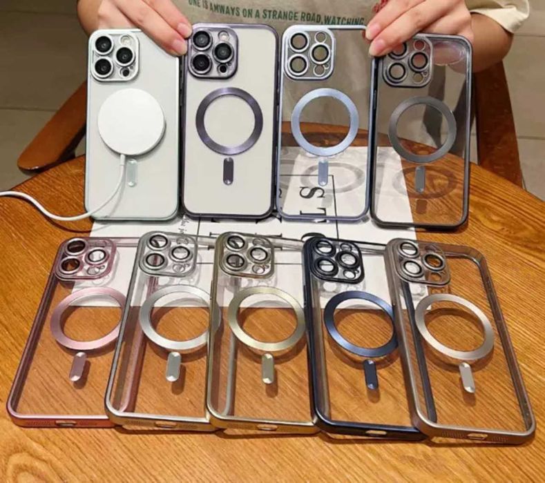 Husa MagSafe Titanium finish iPhone 16 , 16 Pro , 16 Plus , 16 Pro Max