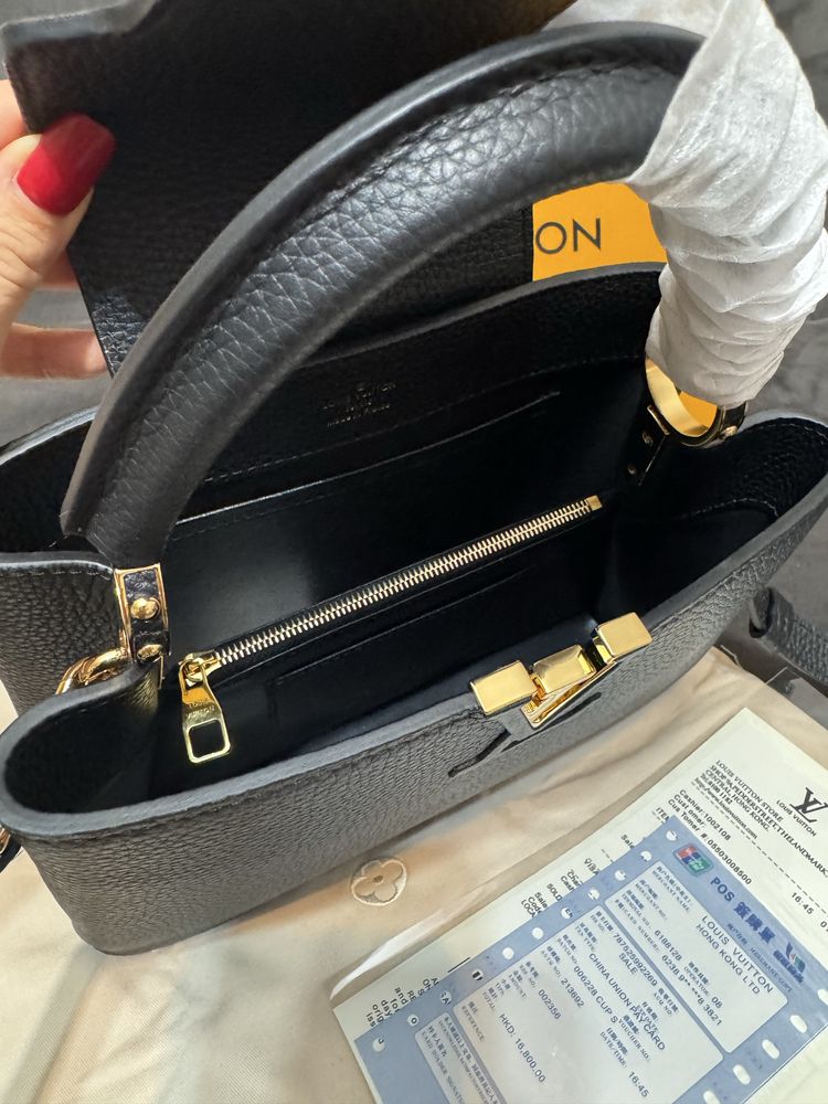 Poseta LV Louis Vuitton Capucines - 27cm/piele natur/premium full box