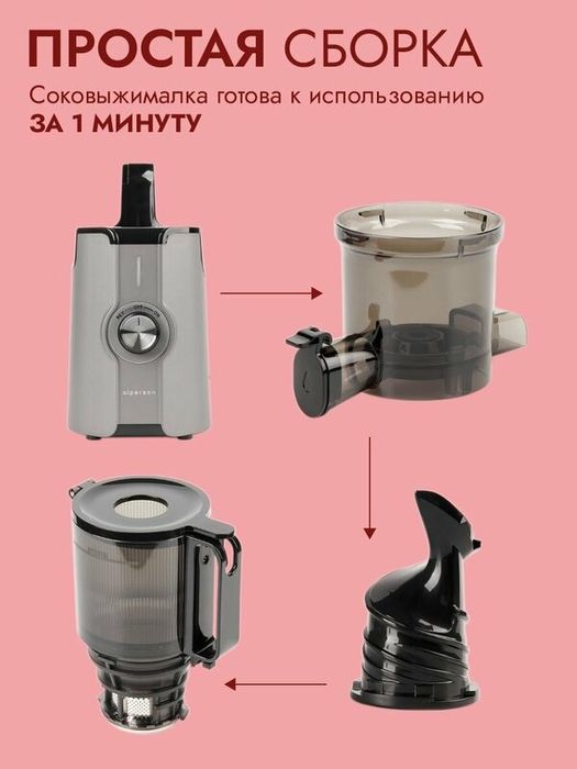 Соковыжималка шнековая электрическая