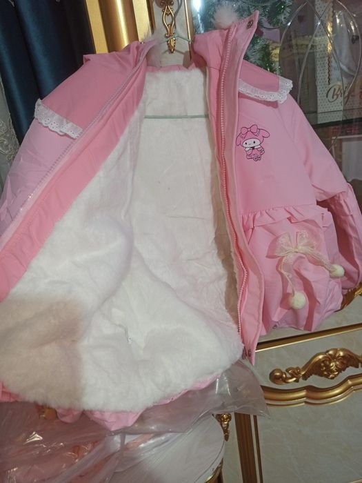 Детская куртка розовая