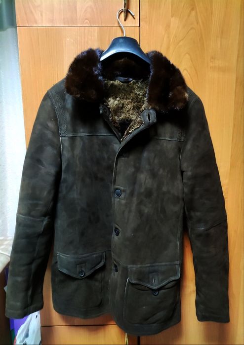 Натуральная дублёнка люкс бренд Elie Tahari. Размер 46. Состояние 9/10