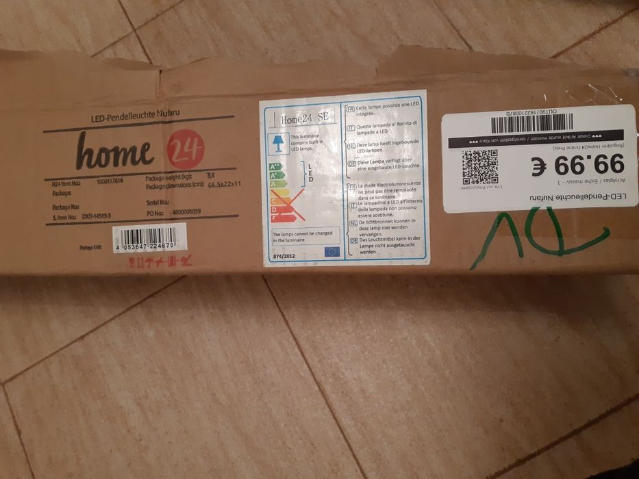 Pendul Led cu trei brate reglabile