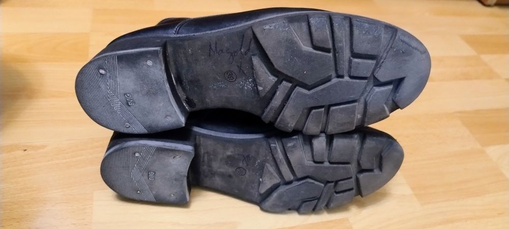 Ghete piele bleumarin pentru băieți, mărimea 39