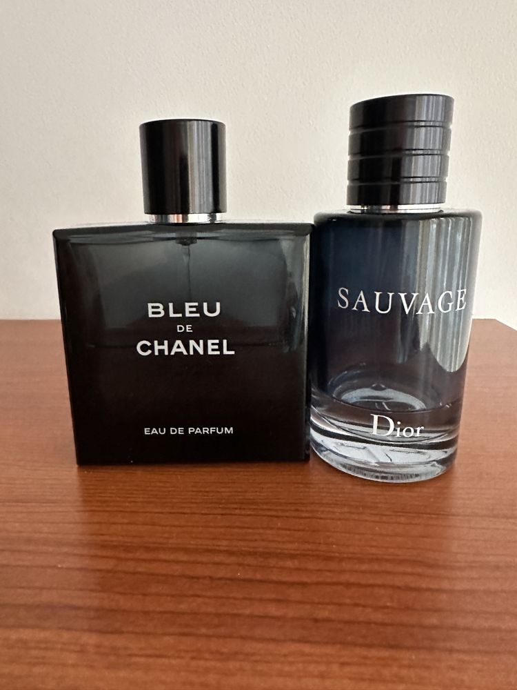 Pachet Blue de Chanel eau de parfum si Dior Sauvage eau de toilette