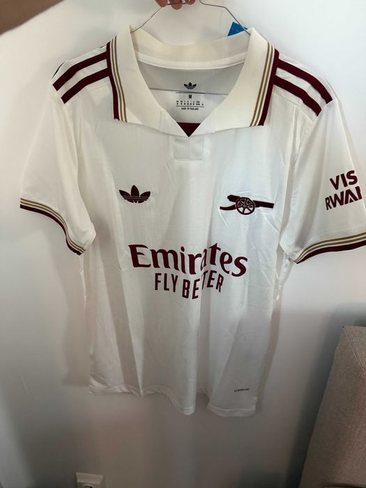 Tricou Arsenal third kit alb sezonul nou fotbal