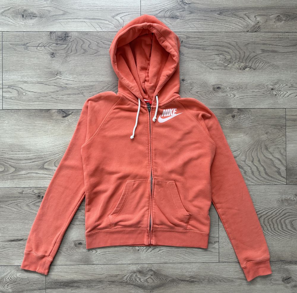 Hanorac NIKE cu Fermoar si Gluga Roz Piersica | Marime S