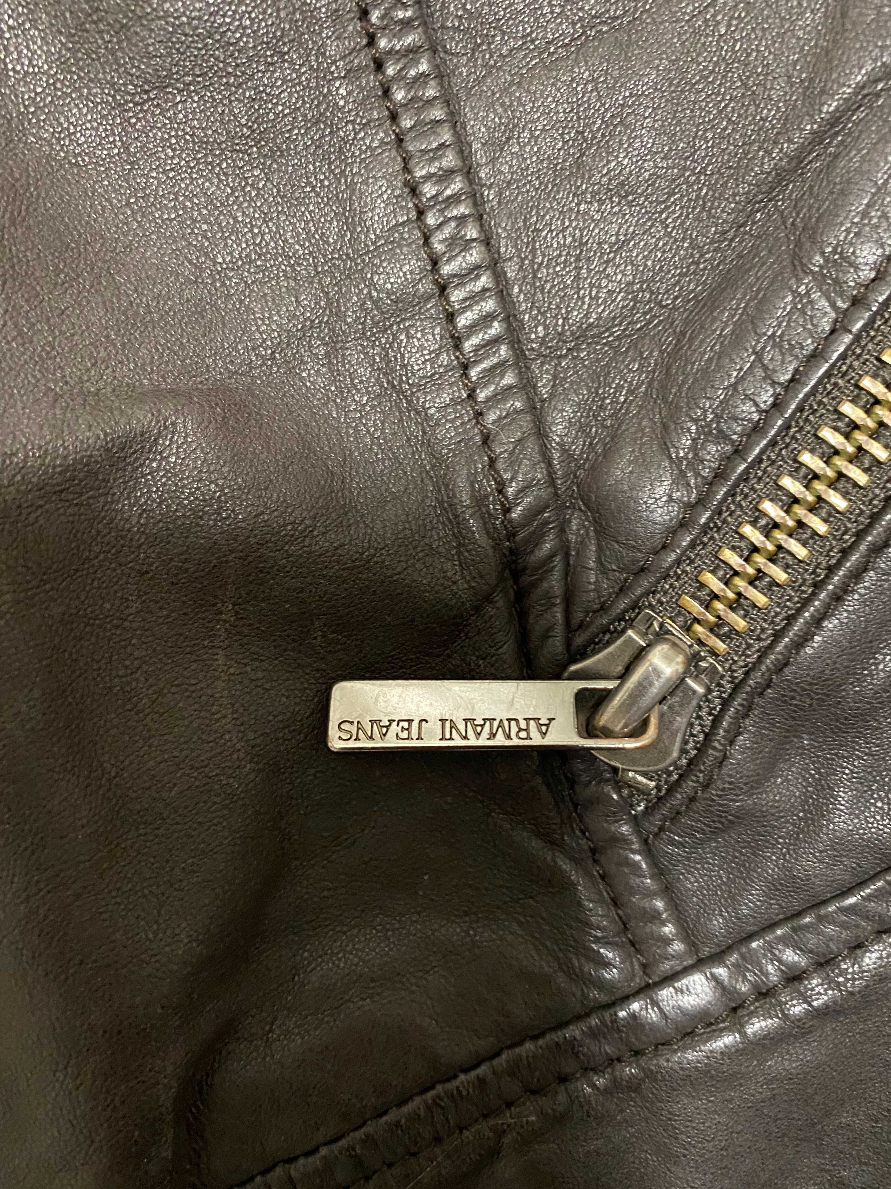 ''Armani Jeans''оригинално дамско кожено яке S размер