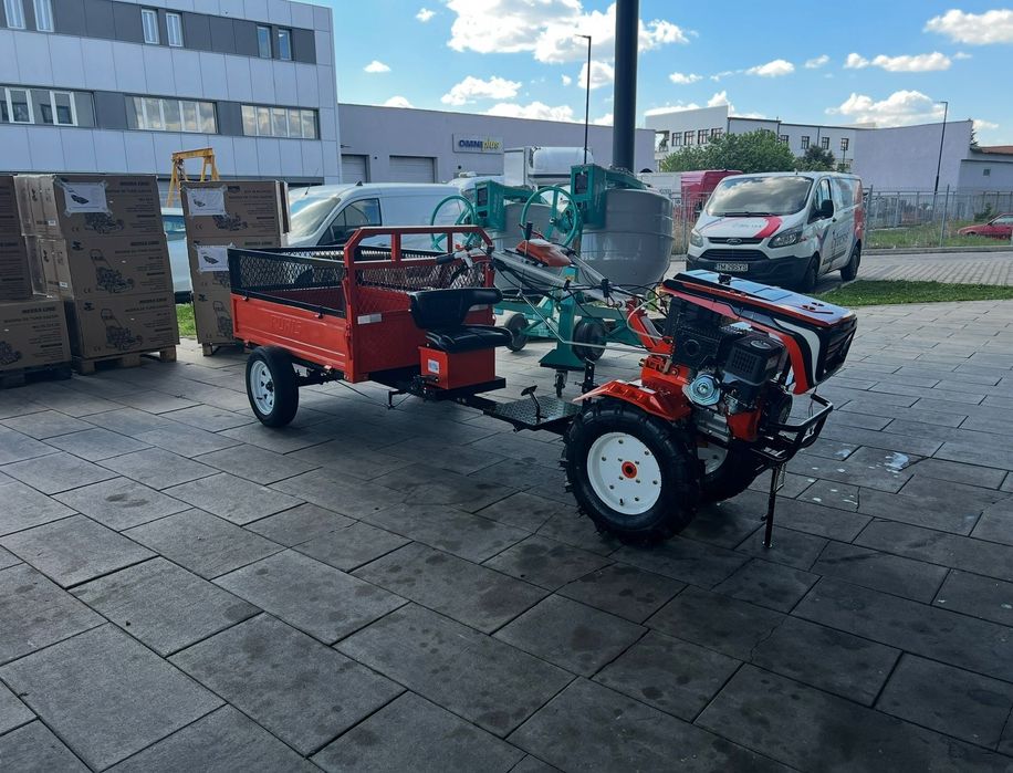 Motocultor Ruris 18cp, accesorii complete si remorca XXL