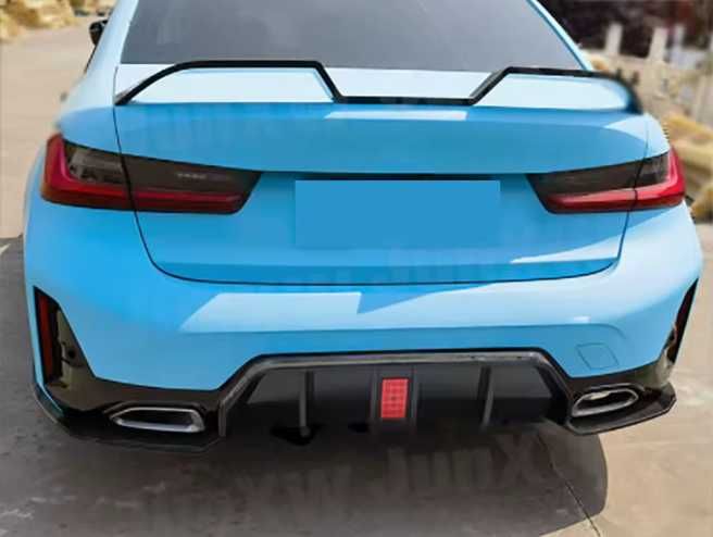 Дифузер за броня с LED светлини за BMW 3 Series G20 G28 LCI 2023+