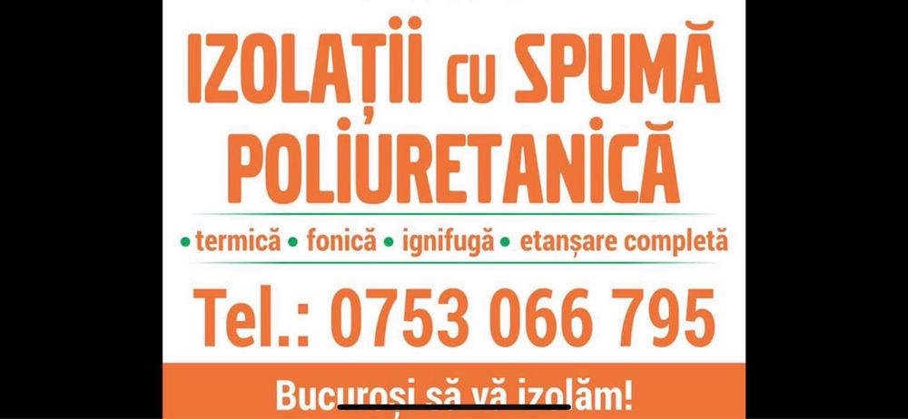 Izolatie Profesionala cu Spuma Poliuretanica