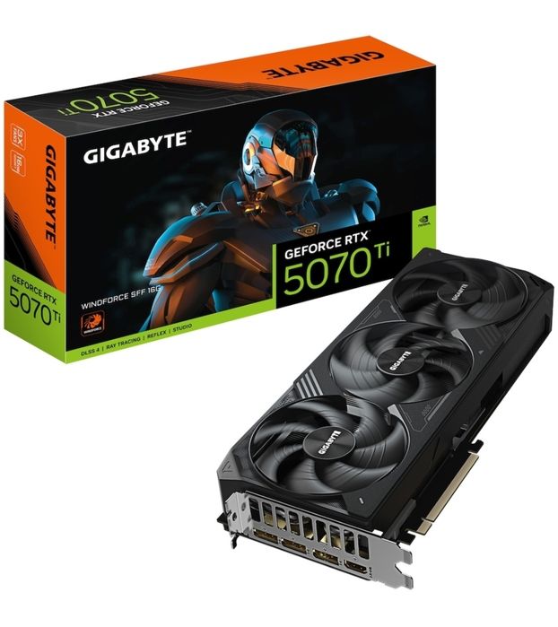 Placa video GIGABYTE GeForce RTX 5070 Ti WindForce SFF, 16GB, garantie