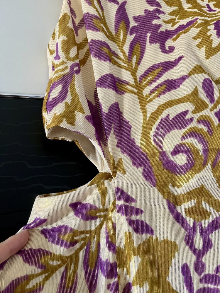 Rochie cu efect metalizat
