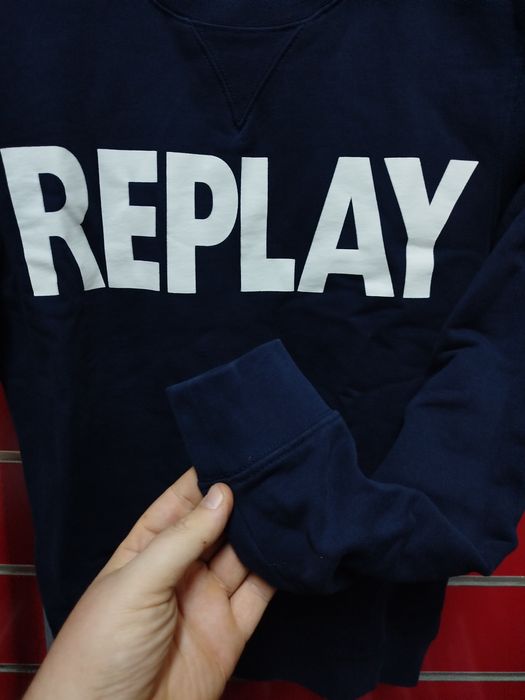 Оригинален суичър Replay XS , S нов мъжки блуза фланела