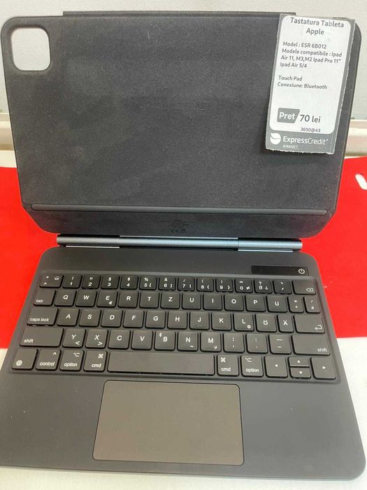 (Ag43) Tastatura Tableta Apple ESR 6B012 B3650 2 ANI GARANTIE!