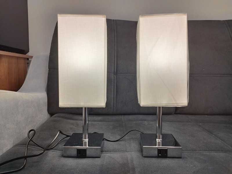 Set 2 lămpi de noptieră tactile Kakanuo FZ0318, încărcare USB A+C