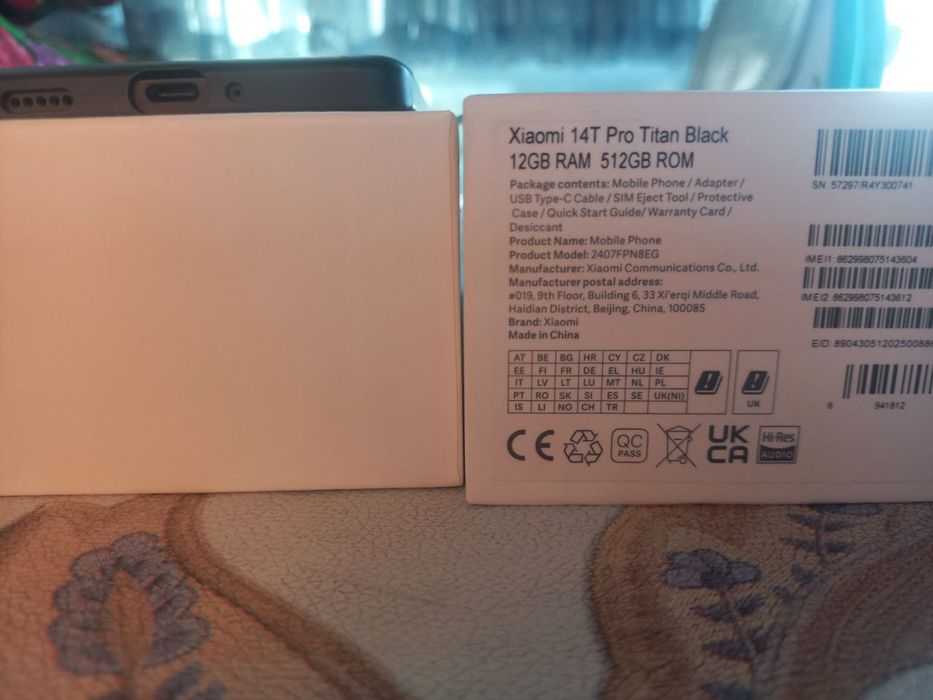 Xiomi 14T Pro 450$  9 oy ishlatdim, 12/512