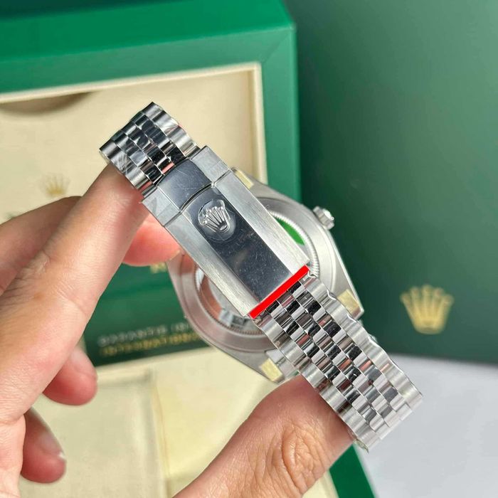 rolex datejust 41mm jubilee wimbledon сребро