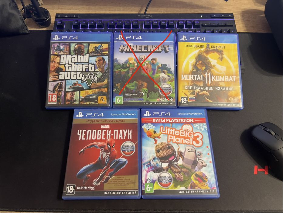 Диски игры для PS4