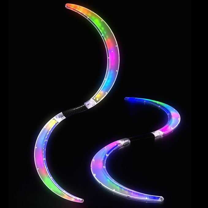 LED POI  рингове S-образна форма с 241 цветни режима на осветление