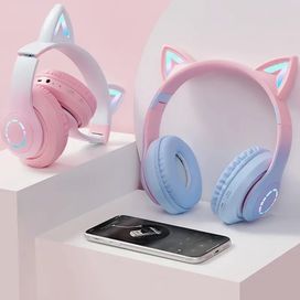 Детски слушалки коте модел 2024/Bluethoot headphones cat 2024