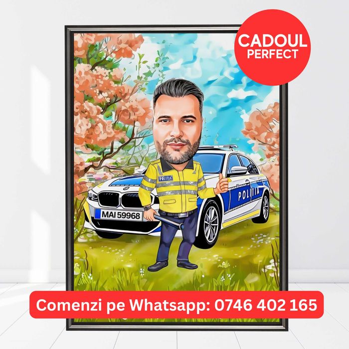 Tablouri Caricaturi Cadou Iubita, Iubit / Zi de Nastere / Aniversare