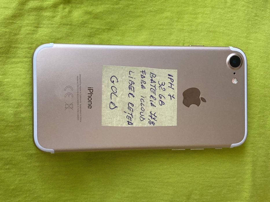 Iph.7 gold 32gb. Bateria 77%