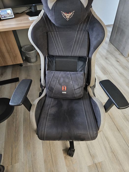 Scaun gaming material textil Diablo X-horn 2, normal size, camel black