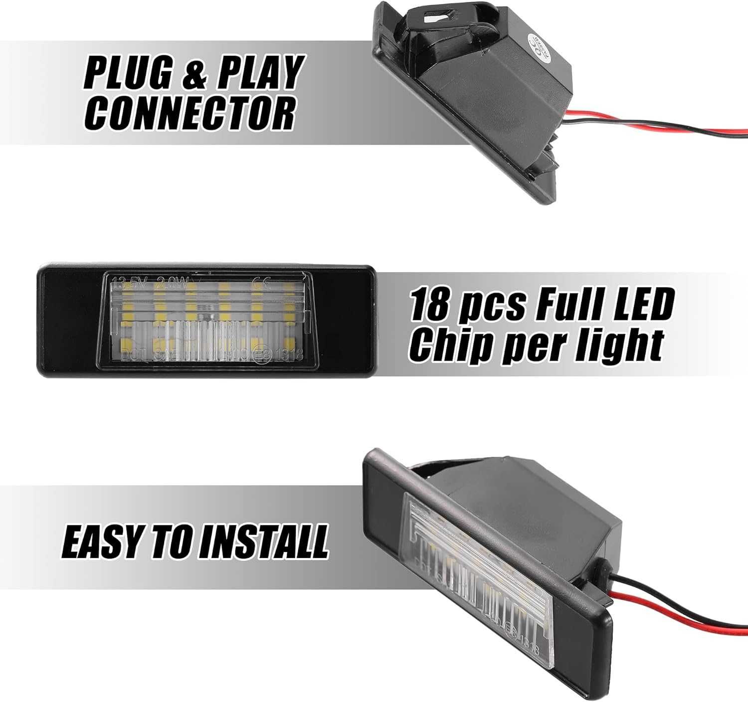 LED плафони за заден номер Nissan Juke Versa, Kicks, Infinity Q50 и др