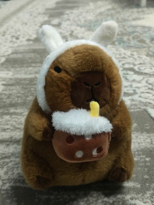 Мягкая капибара с кружкой — 3990 ₸