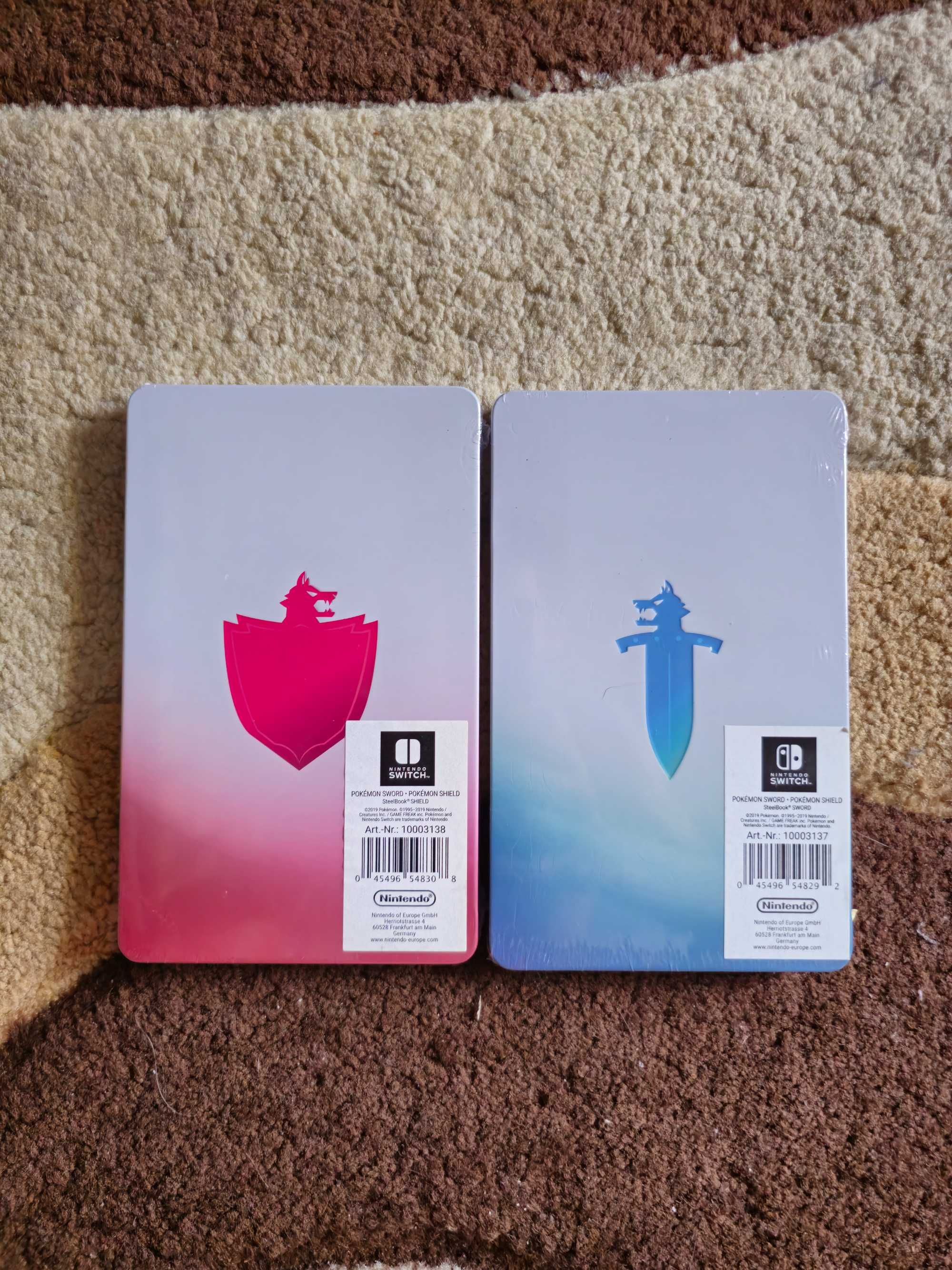 Steelbook pokemon shield/sword sigilatr fara joc nintendo switch