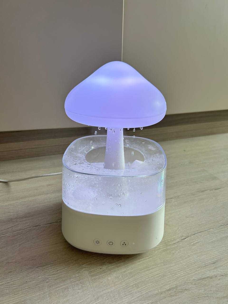 Овлажнител / Аромадифузор, Тип гъби, 7 цвята, Капацитет 450 ml.