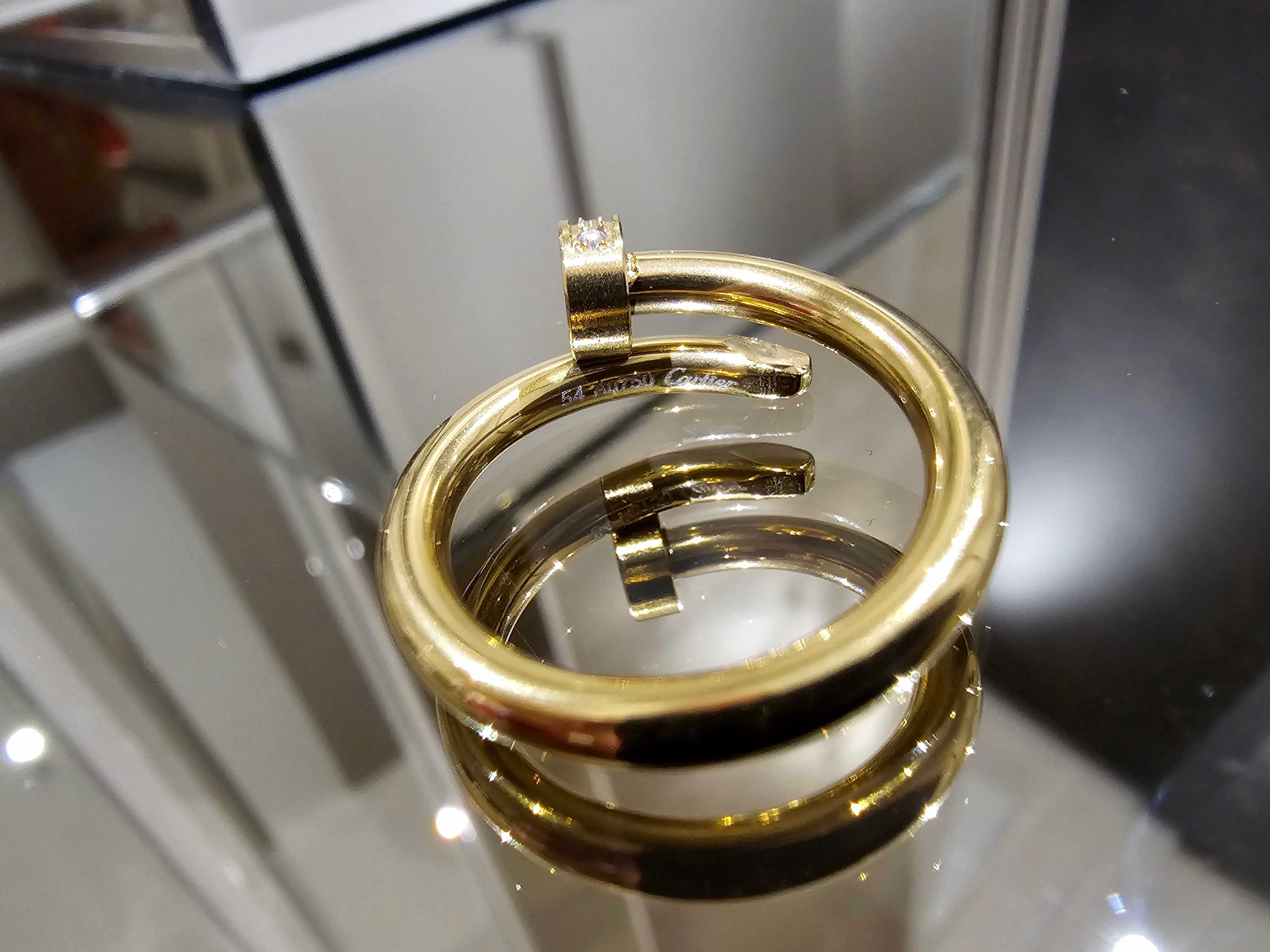 CARTIER Nail Juste un Clou Classic Gold Diamonds Пръстен Пирон