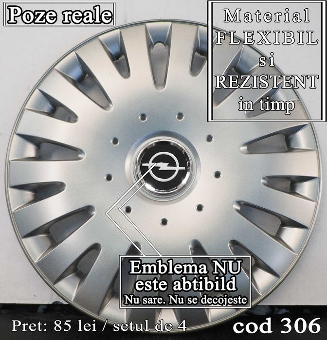 Capace roti 15 Opel – Livrare cu verificare