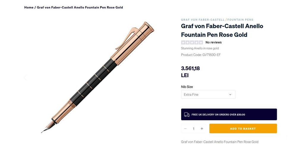Stilou Graf von Faber-Castell Anello Rosegold