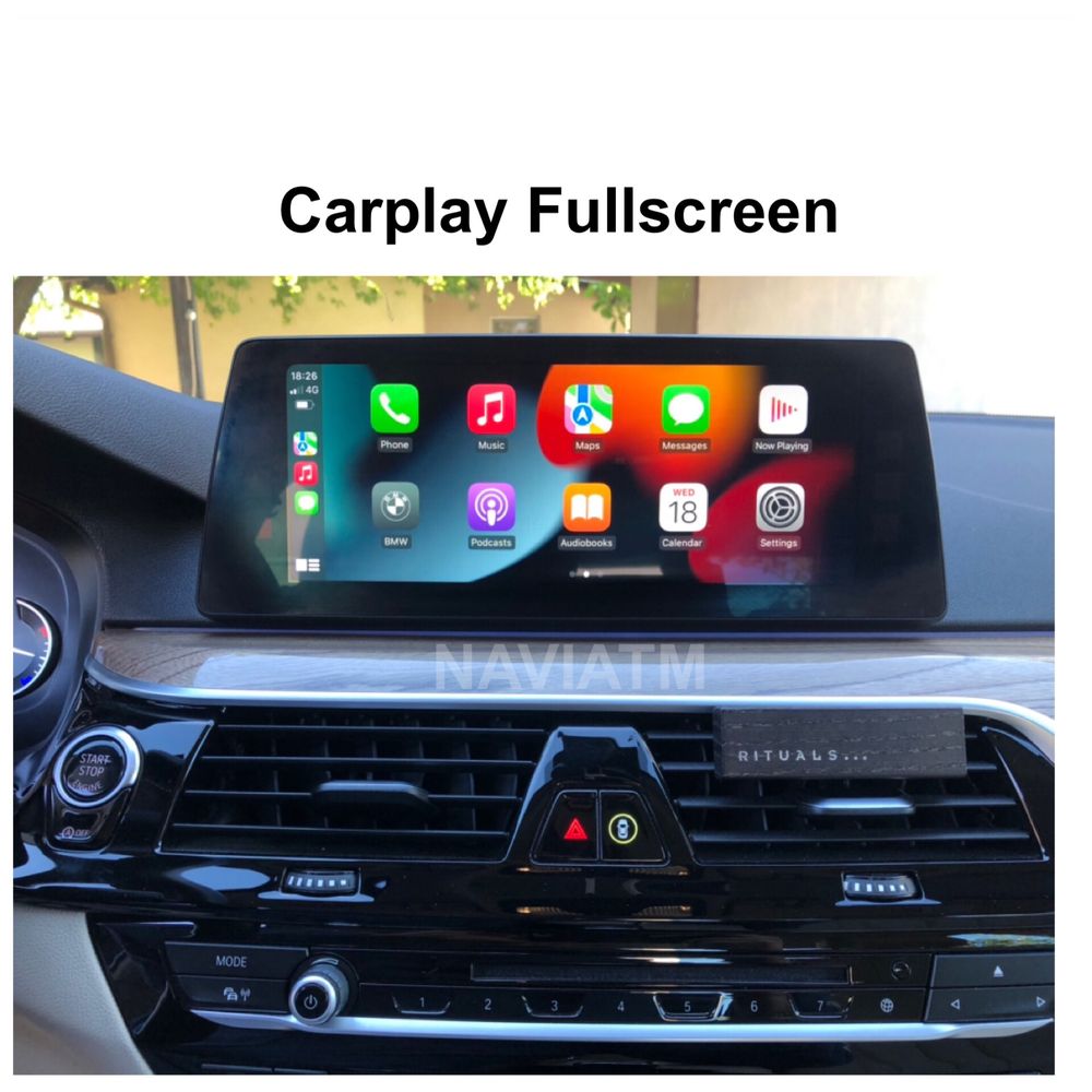 BMW Apple CarPlay Fullscreen NBTevo ID5/6  Seria G10 G30 F15 F16 F30